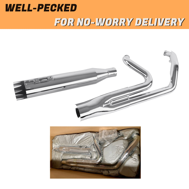 SHARKROAD Performance 2-1 Full System for Harley Exhaust Pipes 95-16 Touring