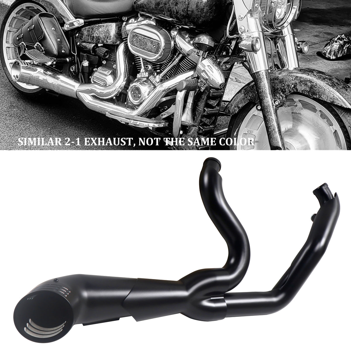 thumbnail image 2 of SHARKROAD 2-Into-1 Exhaust System For Harley Touring 2017-Up – Deep Sound Upgrade 2 of 2