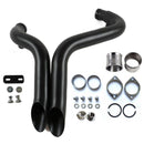 1984-UP 2" LAF Drag Pipes Wrapped Exhaust For Harley Softail Sportster 883