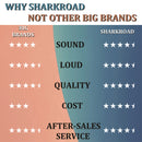 SHARKROAD Black 2 into 1 Exhaust for Harley Softail Exhaust 1985-2017 Models Power Improving