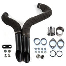 1984-UP 2" LAF Drag Pipes Wrapped Exhaust For Harley Softail Sportster 883