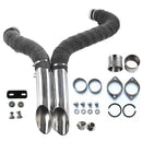 1984-UP 2" LAF Drag Pipes Wrapped Exhaust For Harley Softail Sportster 883