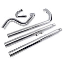 SHARKROAD 2.5" Classic TRUE-DUALS Full Exhaust System For Harley Softail 2000-2017 Models
