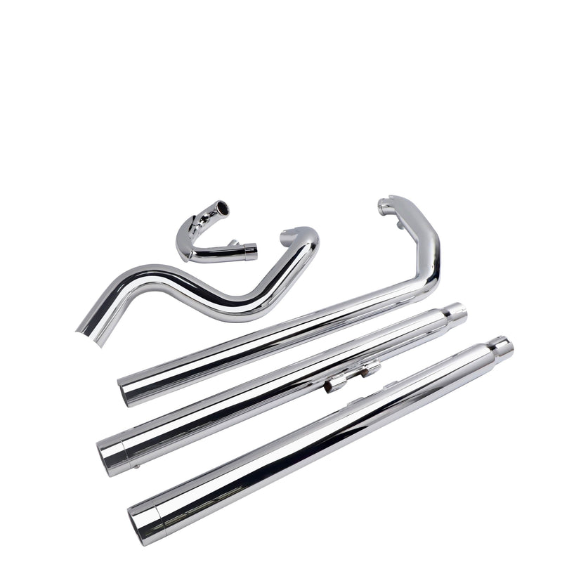 SHARKROAD 2.5" Classic TRUE-DUALS Full Exhaust System For Harley Softail 2000-2017 Models