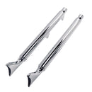 SHARKROAD True Dual Headers with Fishtail Mufflers for Harley Softail Exhaust Heritage and Deluxe 2018-Later Models