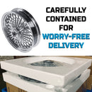 18"×4.25" Wide Rear Wheel Fat Spokes for Harley Touring 2008 & Dyna/Softail/ Sportster (2008-Up)