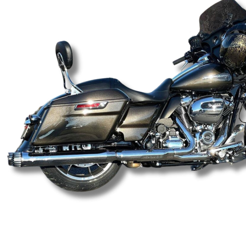 Sharkroad Harley Touring 2017-2023 4.0” Chrome Slip On Muffler
