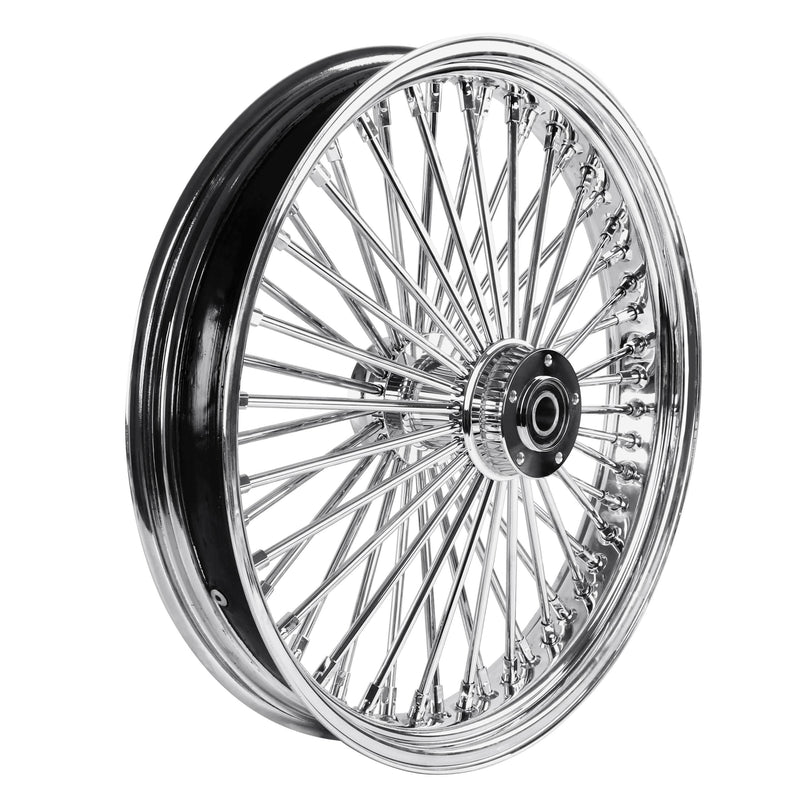 SHARKROAD 21X3.5'' 52 Stainless Steel Spokes Front Dual Wheels NON-ABS Bearing for 2008-later Touring 21 Inch Harley Wheels and Rims Updating