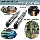 Sharkroad 4.5 cal Slip-On Mufflers for 1995-UP Harley Touring - Torched Chrome