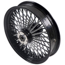 16*3.5" Rear Wheel Chrome Fat Spokes Rim for 08-up Harley Dyna/Softail/ Sportster, for Touring Only 2008 ABS Models