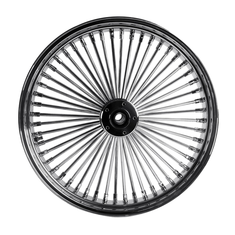 SHARKROAD 21X3.5'' 52 Stainless Steel Spokes Front Dual Wheels NON-ABS Bearing for 2008-later Touring 21 Inch Harley Wheels and Rims Updating