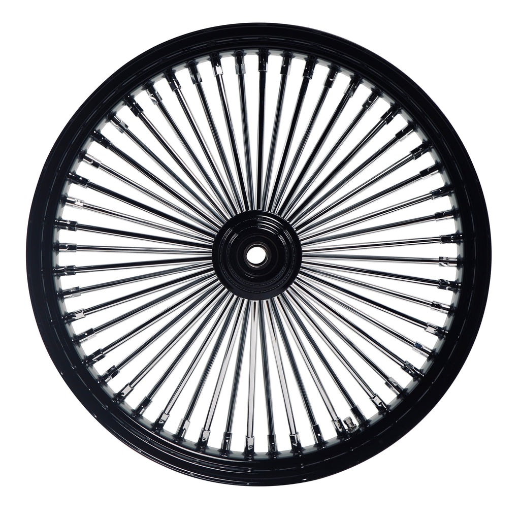 Choppaz Rims Mickey Thompson Wheels FAT SPOKE FRONT WHEEL CHROME 21 X 3.5 HARLEY ...