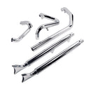 SHARKROAD True Dual Headers with Fishtail Mufflers for Harley Softail Exhaust Heritage and Deluxe 2018-Later Models