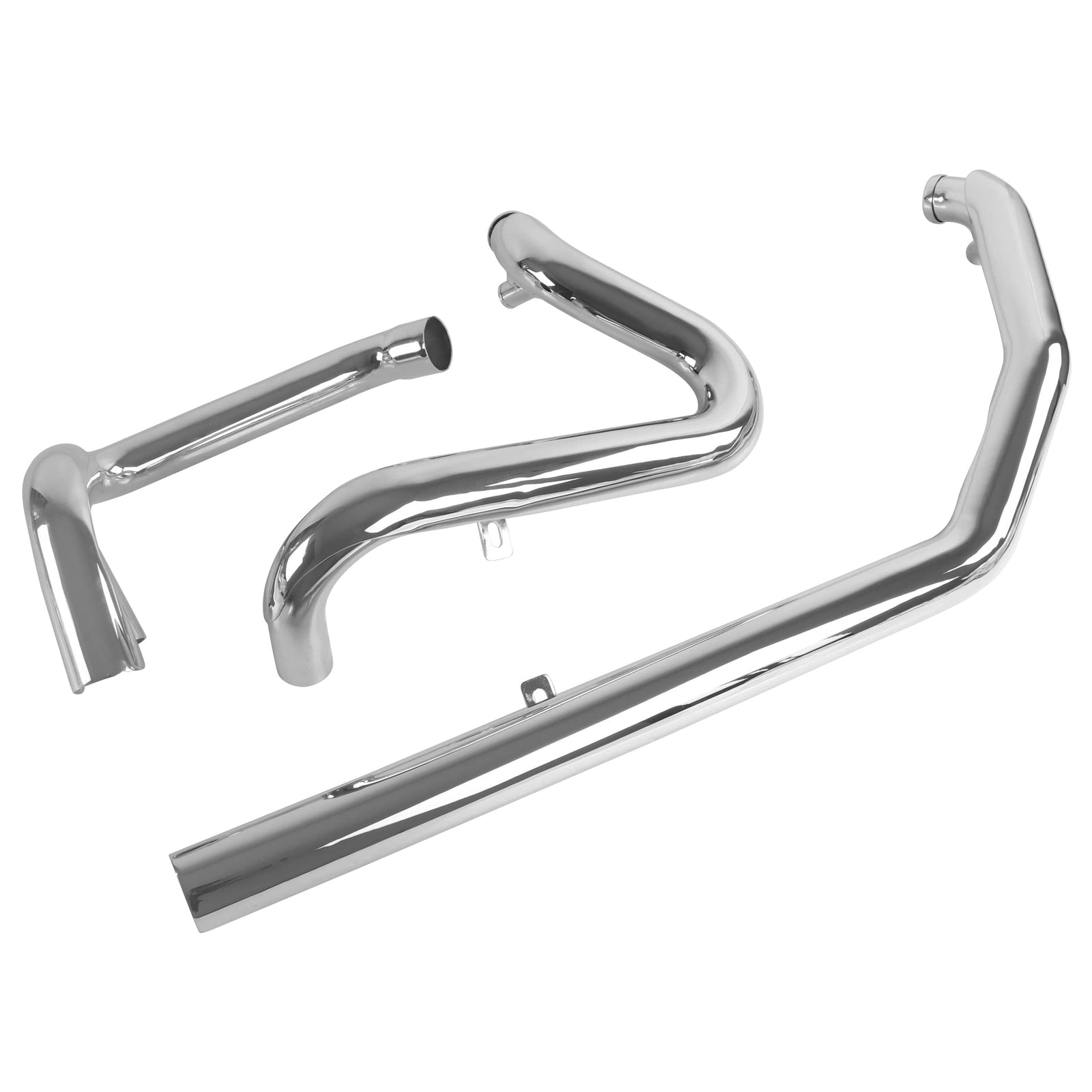 SHARKROAD True Dual Headers with Fishtail Mufflers for Harley Softail