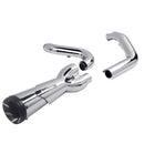 Sharkroad Chrome 2-Into-1 Exhaust System for 17-UP Harley Touring, Deep Rumble