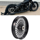 21X3.5" for 2008-UP Harley Softail Front Fat Spoke Wheel SD Black