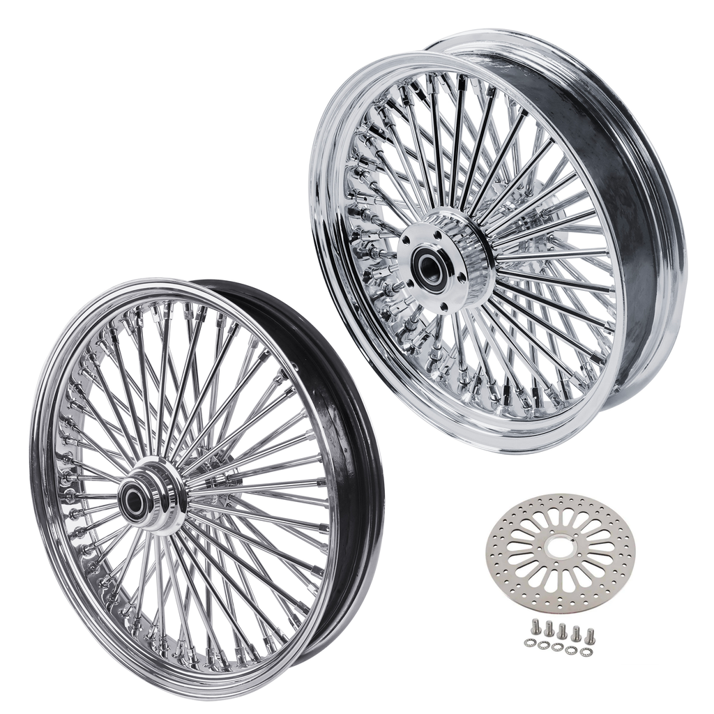 Front and Rear Wheels Combo for 2000-2007 Harley Softail Fat Spoke Whe