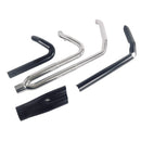 Sharkroad Black 2 into 1 Exhaust System 4" Muffler for 1995-2016 Harley Touring