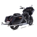 Sharkroad Chrome Fishtail Slip-On Muffler for Harley Touring (1995-2016) - High-Quality Steel, Enhanced Sound