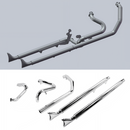 SHARKROAD True Dual Headers with Fishtail Mufflers for Harley Softail Exhaust Heritage and Deluxe 2018-Later Models