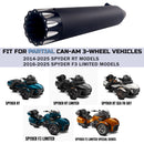 Rumble Sound Exhaust Muffler for 2014-2025 Can-Am Spyder RT & 2016-2025 Can-Am F3 Limited Models Shadowline