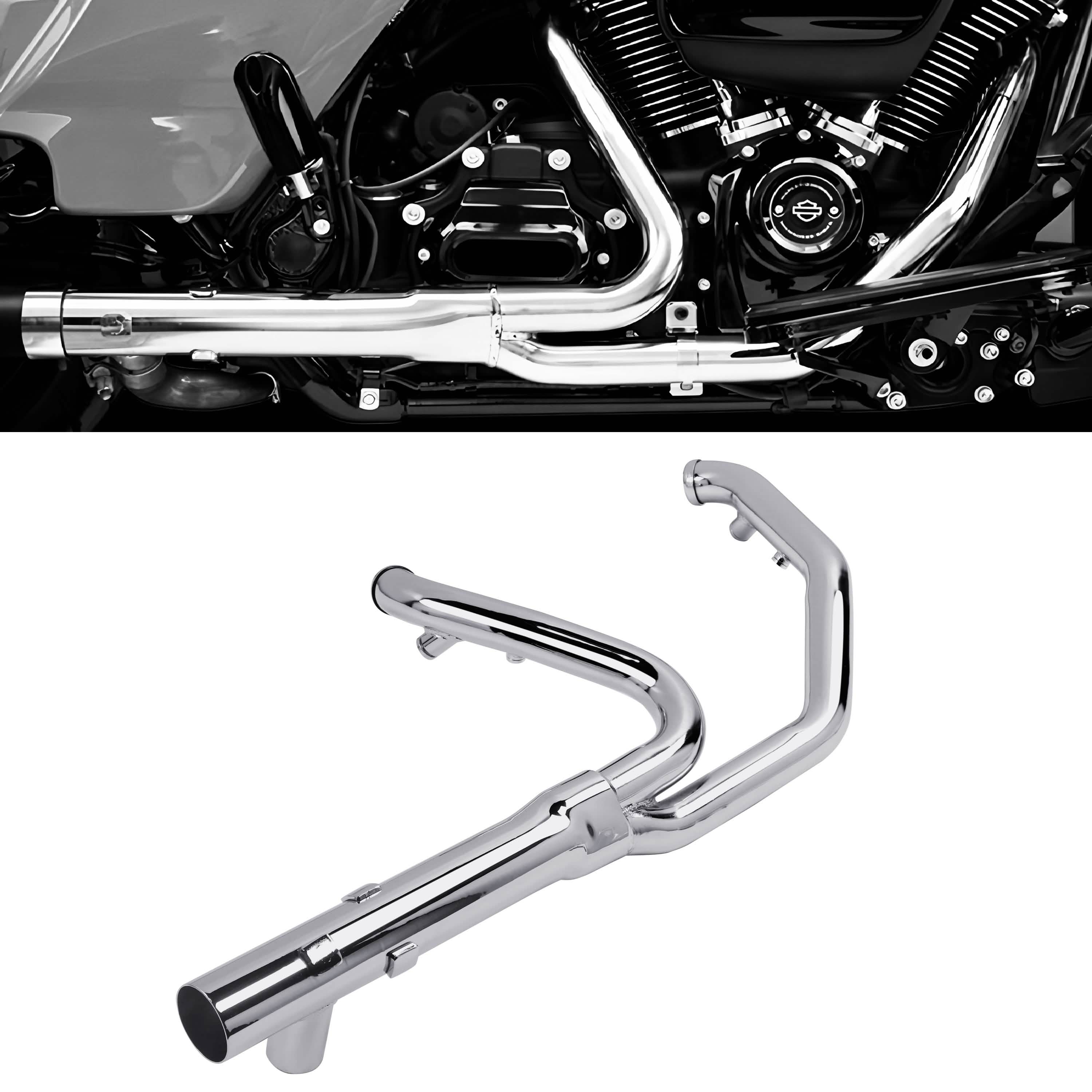 Jcb Header 2-1-2 Exhaust Headers for 2017-later Stock Header Pipe Harley Touring