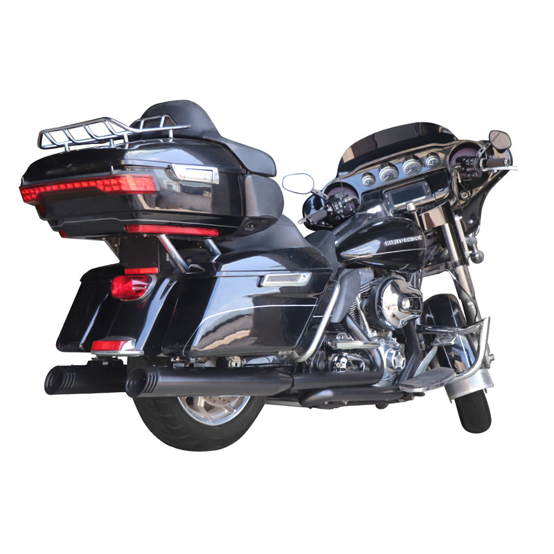 Sharkroad Harley Touring 1995-2016 4.0” Black Slip On Mufflers