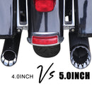 5 inch Black Slip on Mufflers for Harley Touring 1995-2025 Exhaust, Upgrading Style