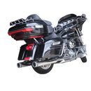 Sharkroad 2017-UP 4” Chrome Slip On Mufflers Exhaust for Harley Touring M8