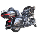 For 2017-UP Harley Davidson touring 4.4 inch Black megaphone slip on mufflers