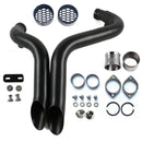 1984-UP 2" LAF Drag Pipes Wrapped Exhaust For Harley Softail Sportster 883