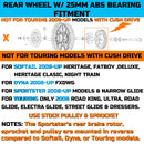 18"×3.5" Chrome Rear Wheel Fat Spokes for Harley Dyna/Softail/Sportster (2008-Up) & Touring Only 2008 Models