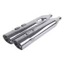 Sharkroad 4.5” Chrome Slip On Mufflers Exhaust for Harley Touring 1995-2016 Pro-Baffle