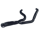 SHARKROAD Black 2 into 1 Exhaust for Harley Softail Exhaust 1985-2017 Models Power Improving