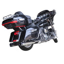 Sharkroad Harley Touring M8 2017-UP 4.5” Chrome Slip On Mufflers PRO BAFFLE