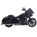 Sharkroad Harley Touring M8 2017-UP 4.5” Chrome Slip On Mufflers PRO BAFFLE