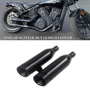 4.0" Slip-On Exhaust Muffler for Indian Scout (2015-2025) – Deep V-Twin Sound | Matte Black | Easy Bolt-On Installation