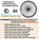 Front and Rear Wheels Combo for 2000-2007 Harley Softail Fat Spoke Wheel Chrome W/Rotors BACK ORDER