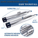 Sharkroad 3.5" Chrome Slip On Mufflers Exhaust for 2018-2024 Softail M8 Black