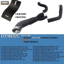 2 Into 1 Exhaust For Harley Touring 2017-up Models, Amazing Deep Rumble Sound