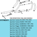 Sharkroad 3 inch Rumble Tone Slip on Mufflers for Stock Sportster Exhaust Upgrading 1980-2003