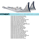 Upswept Fishtail Exhaust for Harley Davidson 17-UP Touring & Bagger Exhaust