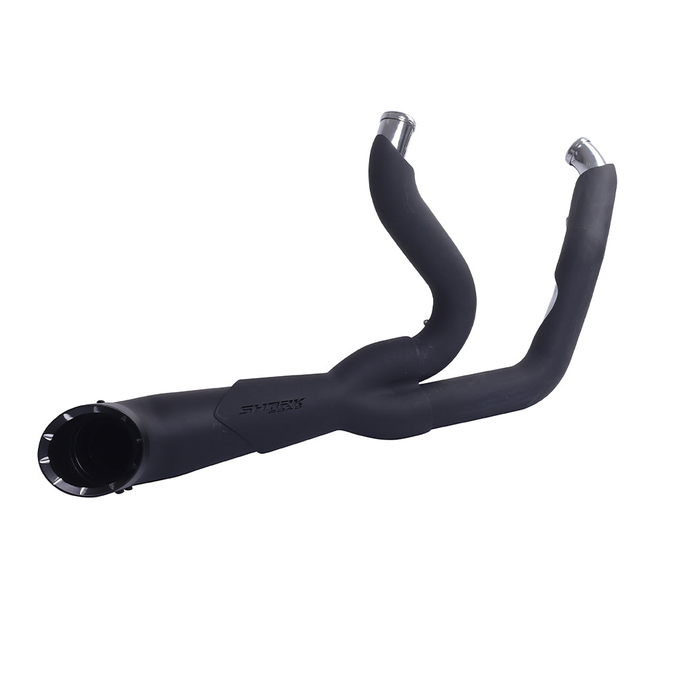 SHARKROAD 2 Into 1 Exhaust Pipes for Harley Touring 1995-2016 Full Exh