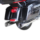 Sharkroad Harley Touring M8 2017-UP 4.5” Chrome Slip On Mufflers PRO BAFFLE