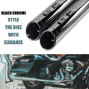 Sharkroad 4.5 cal Slip-On Mufflers for 1995-UP Harley Touring - Torched Chrome