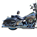 Sharkroad 2 into 1 Exhaust System 4" Muffler for 2017-2025 Harley Touring