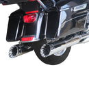 5.0'' Chrome Slip on Mufflers for Harley Touring 1995-2025 Exhaust, Upgrading Style