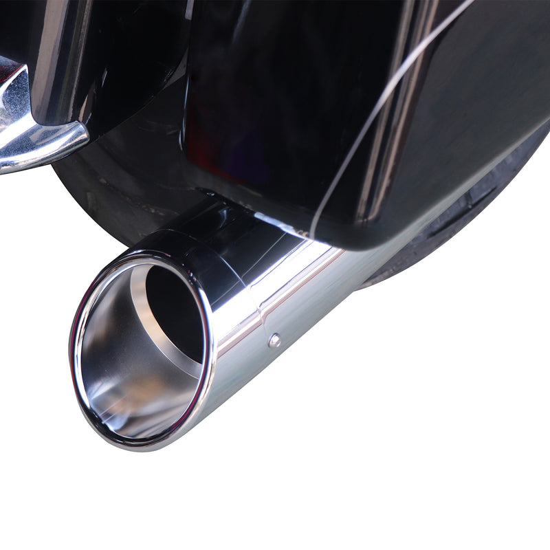 For 1995-2016 Harley Davidson touring 4.4 inch Chrome megaphone slip on mufflers