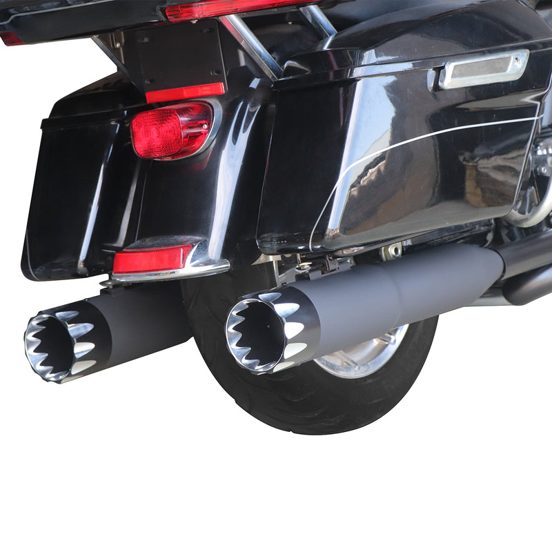 5 inch Black Slip on Mufflers for Harley Touring 1995-2024 Exhaust, Upgrading Style