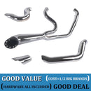 Sharkroad Loud 2-1 Exhaust for Harley Softail Exhaust 1985-2017 Models Upgrading